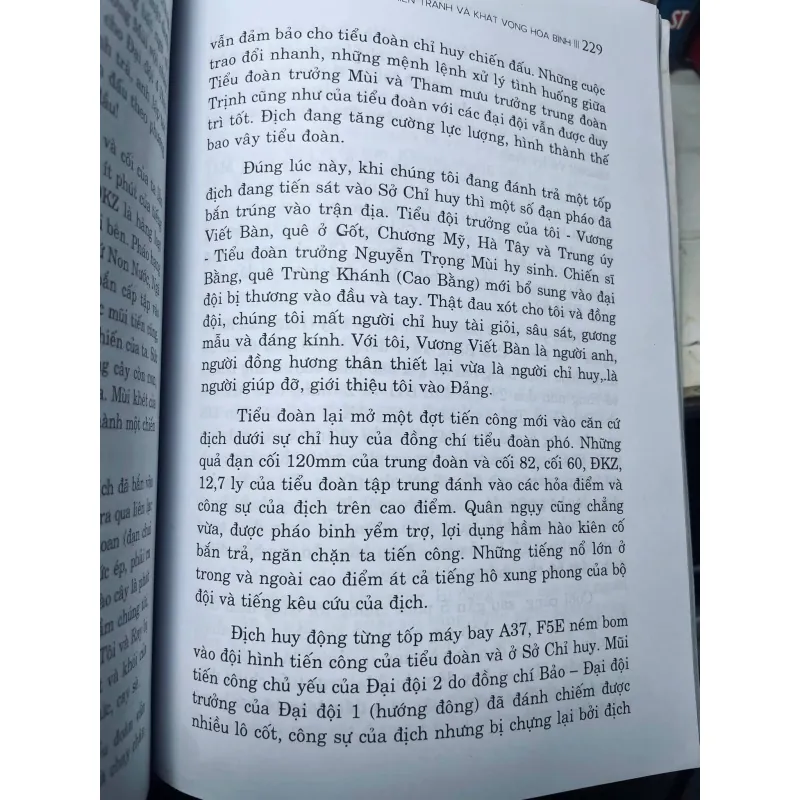 Sách Ký Ức Chiến Tranh và Khát Vọng Hòa Bình - Nguyễn Thọ Kiệt mới 90% 1004180