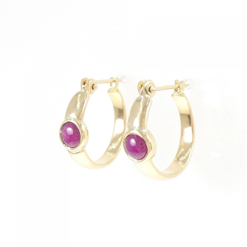 K18YG Bông tai Ruby - Hàng hiệu Chính hãng 869662