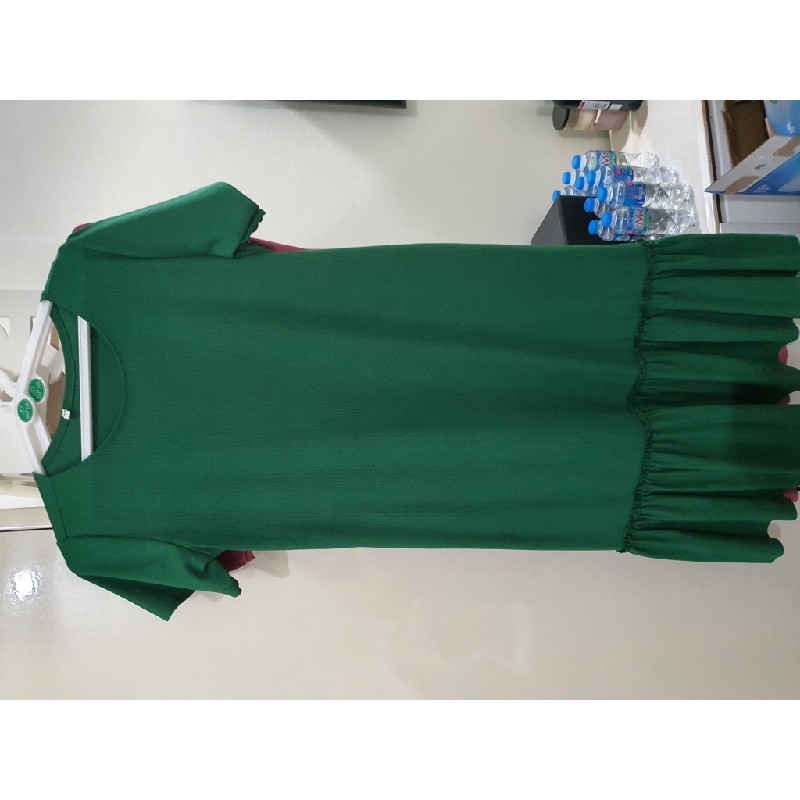 Váy bầu maxi freesize màu xanh (mới - k kèm tag) 17840