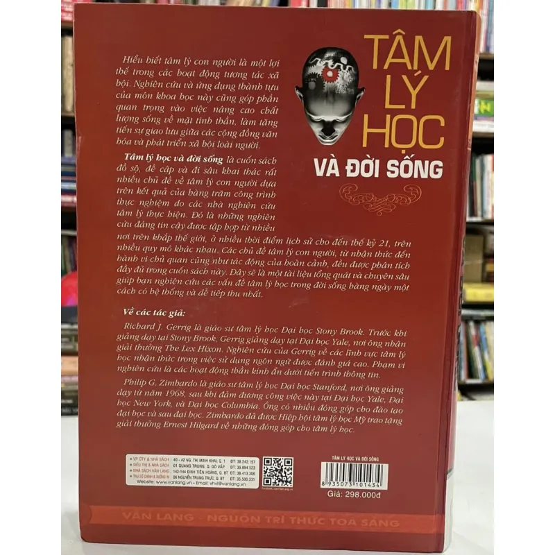 Tâm Lý Học Và Đời Sống-Tác giả Richard J. Gerrig, Philip G. Zimbardo 746229