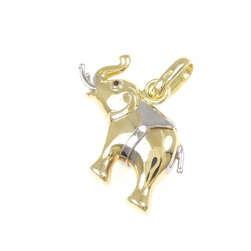 Mặt dây chuyền hổ phách ruby 750YG/750WG - Hàng hiệu Authentic 871779