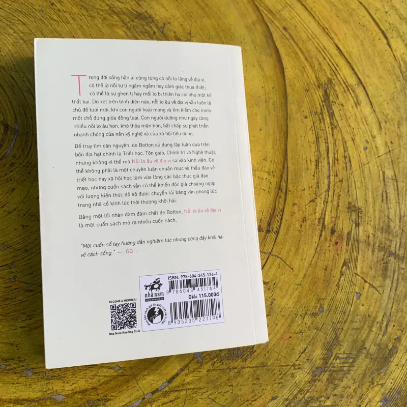 NỖI LO ÂU VỀ ĐỊA VỊ - ALAIN DE BOTTON 747619