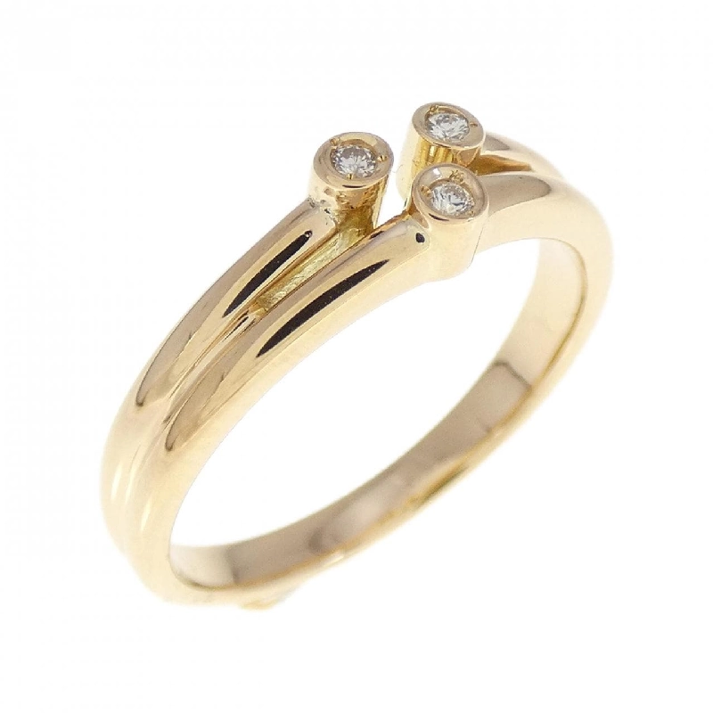 Nhẫn kim cương K18YG 0.025CT 672399