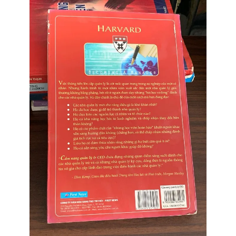 Cẩm nang Quản lý & CEO (Becoming a Manager) – Linda A. Hill 560732