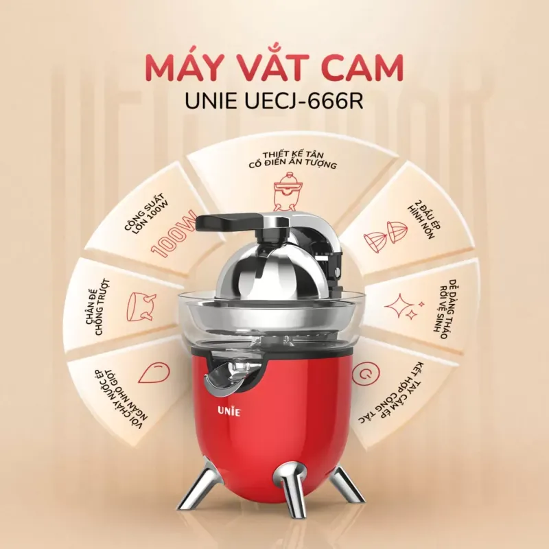 Máy vắt cam điện tự động UNIE UECJ-666R 960130
