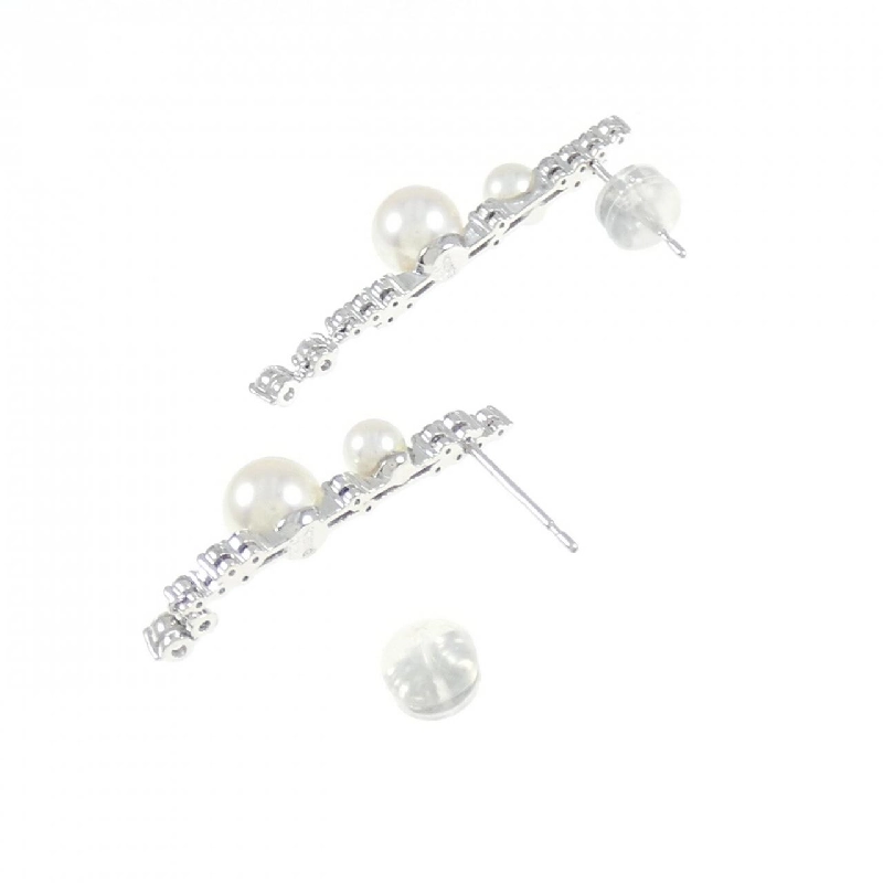 K18WG/K14WG Bông tai ngọc trai Akoya - Hàng hiệu Authentic 876726