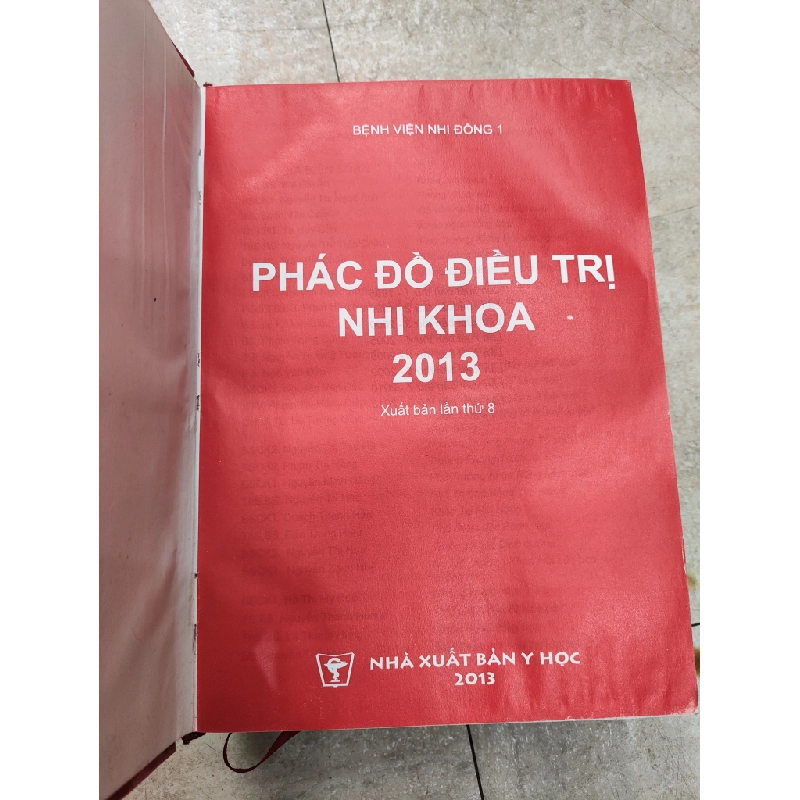 Phác Đồ Điều Trị Nhi Khoa 2013- Bệnh Viện Nhi Đồng 1 507098