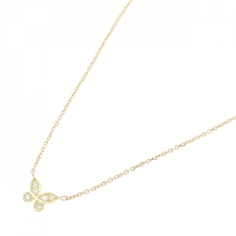 K18YG Bướm Kim Cương Dây Chuyền - Hàng hiệu Chính Hãng 863224