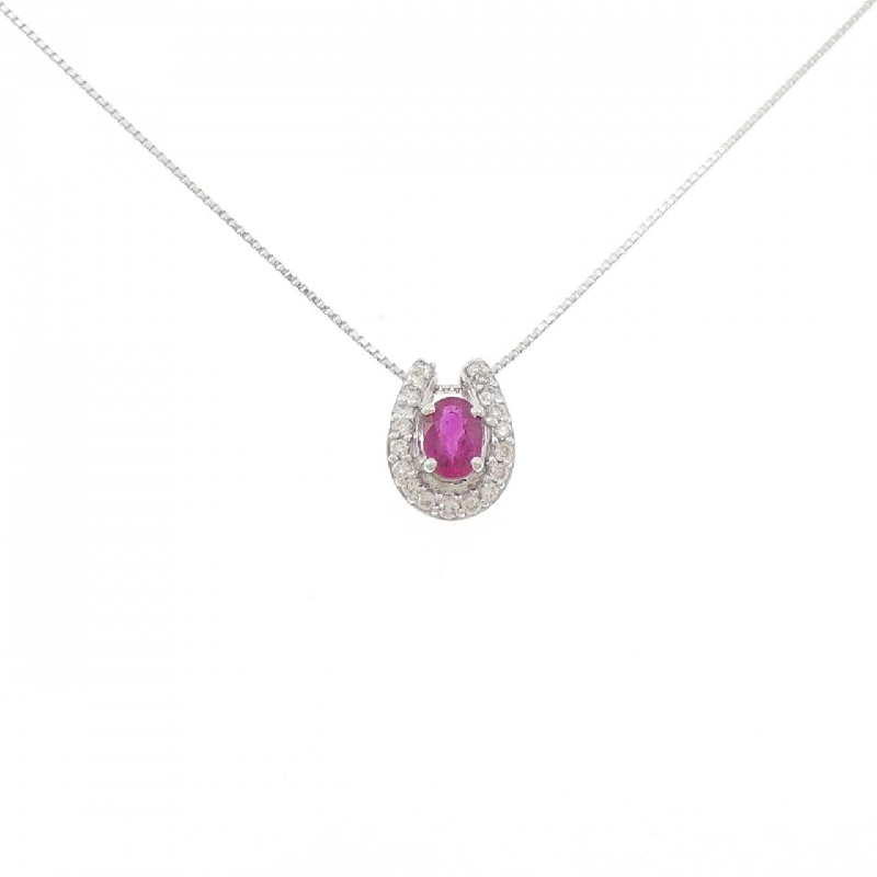 Dây chuyền ruby K18WG 0.50CT - Hàng hiệu Chính hãng 858915