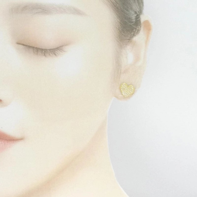 Bông tai hình trái tim BiJou de M 0.16CT một bên 666139