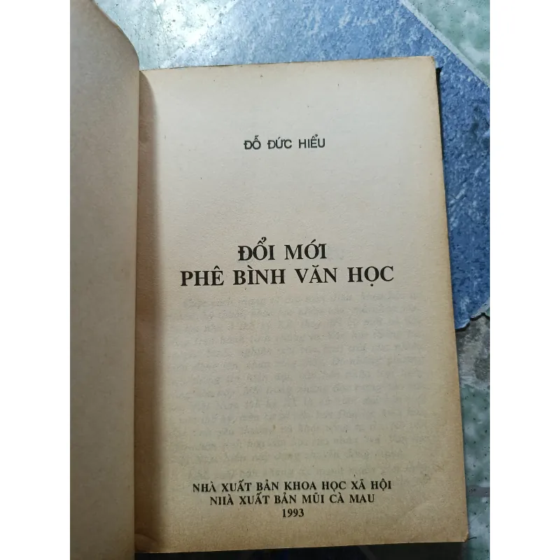 Đổi mới phê bình văn học - Đổ Đức Hiểu 1000466