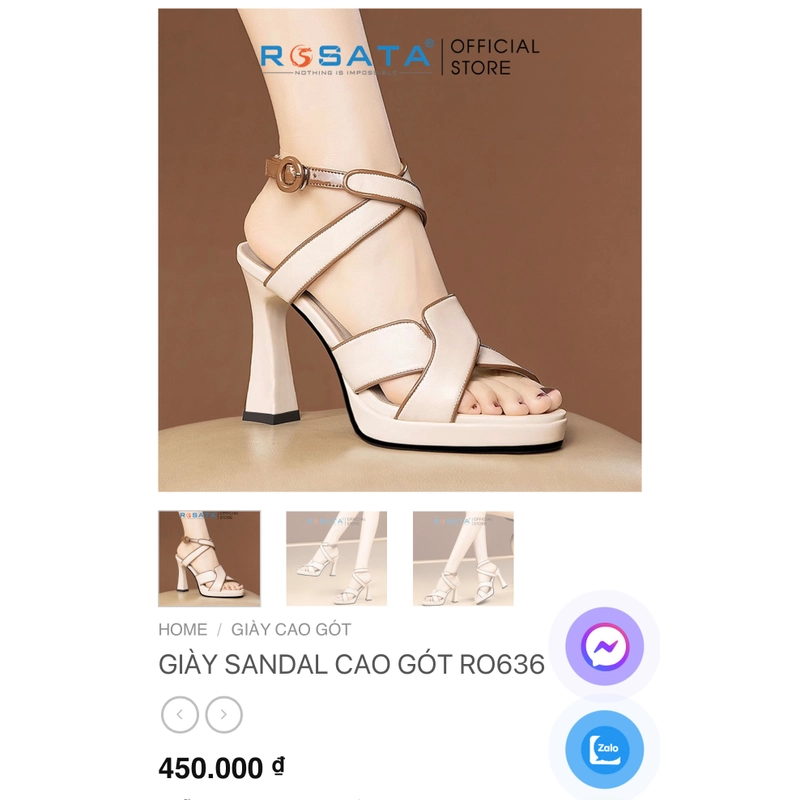 Sandal cao gót nữ 537144