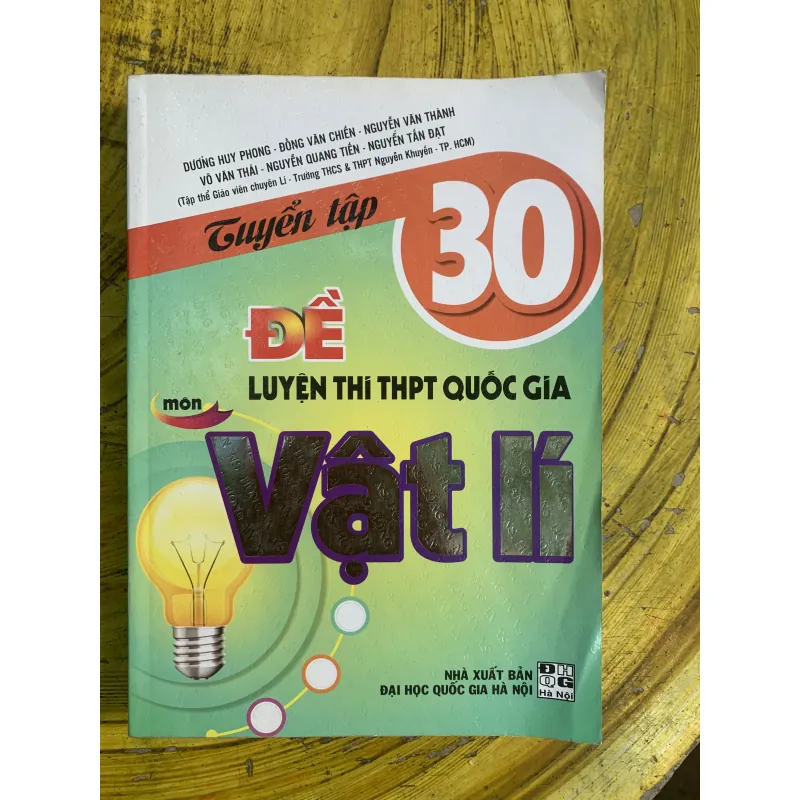 TUYỂN TẬP 30 đề LUYỆN THI THPT QG MÔN VẬT LÝ 746159