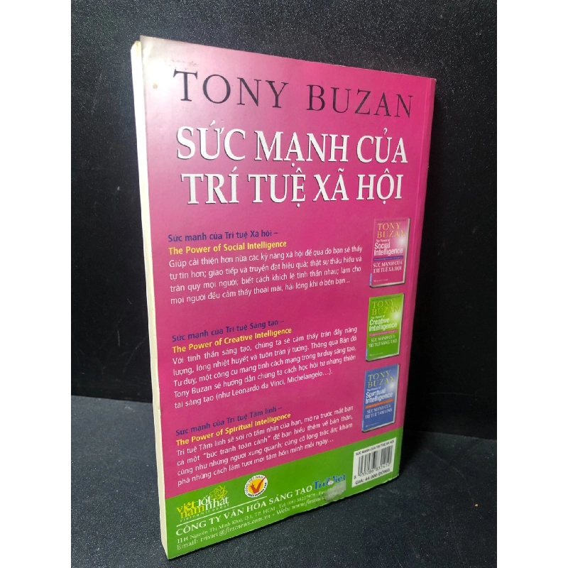 Sức mạnh của trí tuệ xã hội Tony Buzan năm 2013 mới 70%, ố HCM2311 912822