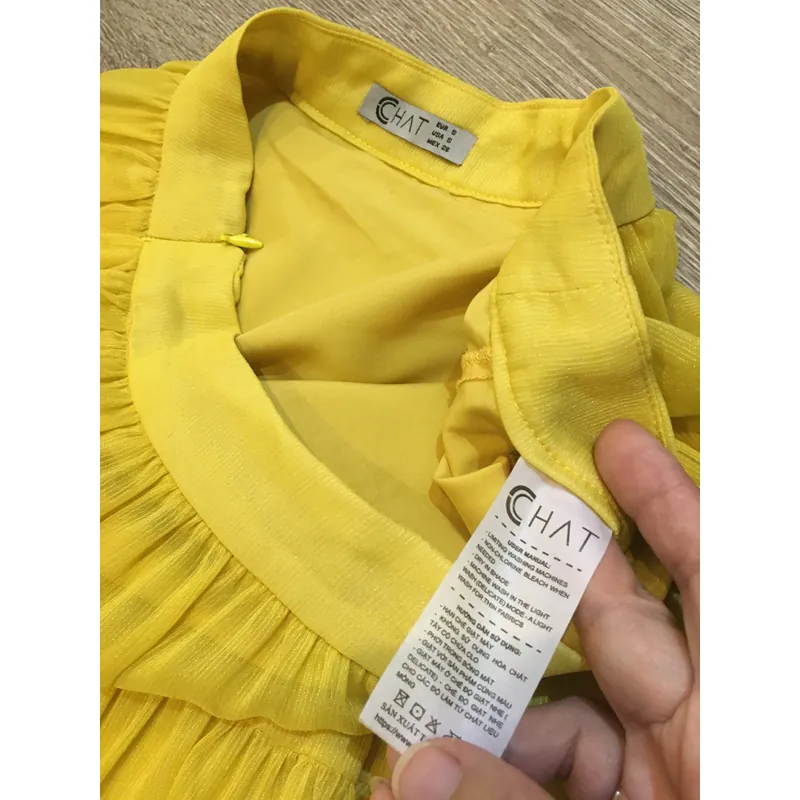 [Thanh Lý Hãng] Chân váy vintage voan tầng CCHAT dáng dài siêu xoè cao cấp nàng thơ 696655