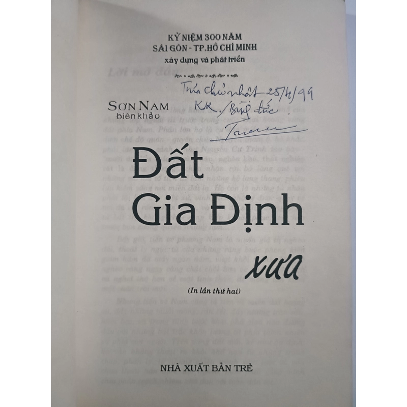 Đất gia định xưa - Sơn Nam 1997. Tình trạng ổn, đủ tranh bìa 219612