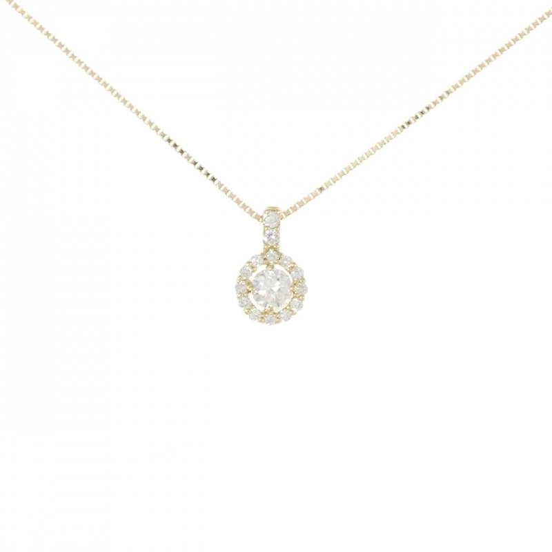 Dây chuyền kim cương K18YG 0.229CT H SI2 Tốt - Hàng hiệu Chính hãng 872569