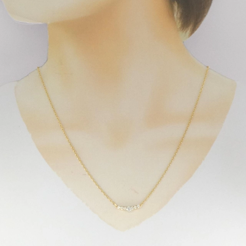 K18YG/PT Dây chuyền kim cương - Hàng hiệu Authentic 860026