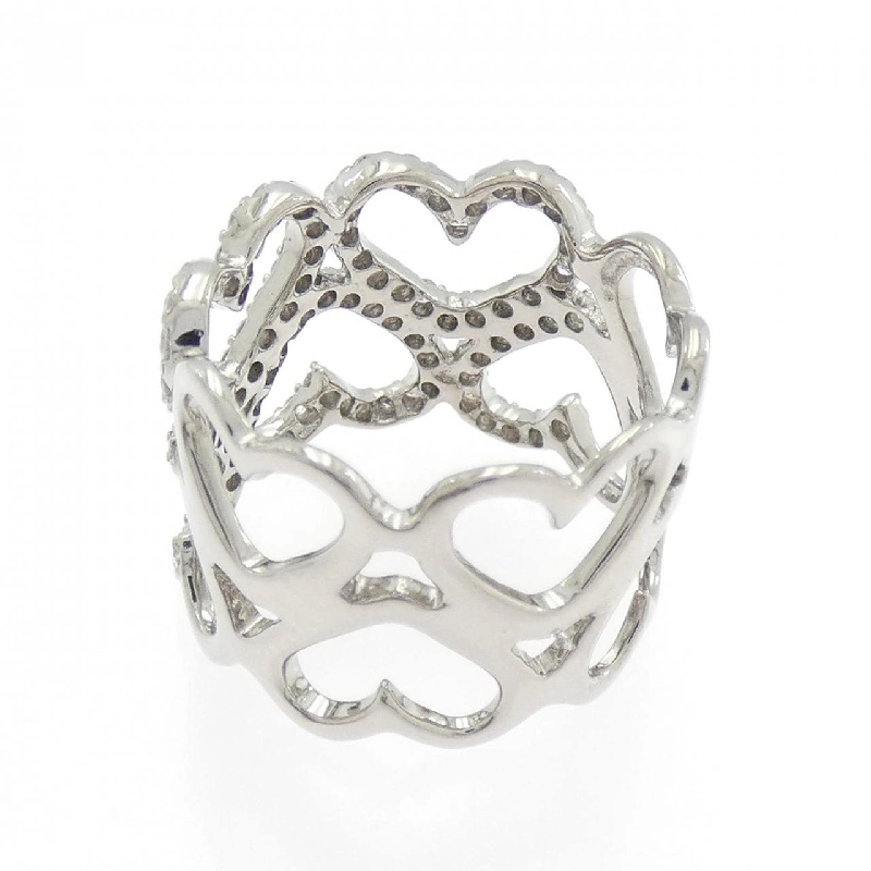 Nhẫn kim cương hình trái tim K18WG 0.83CT - Hàng hiệu chính hãng 852801