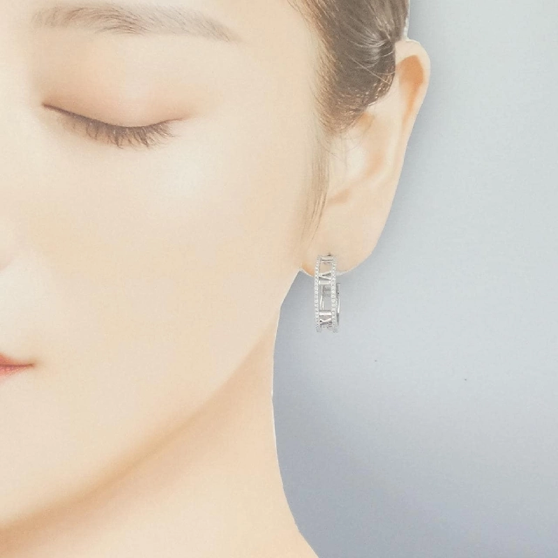 Bông tai Tiffany Atlas Hoop - Hàng hiệu Authentic 842659