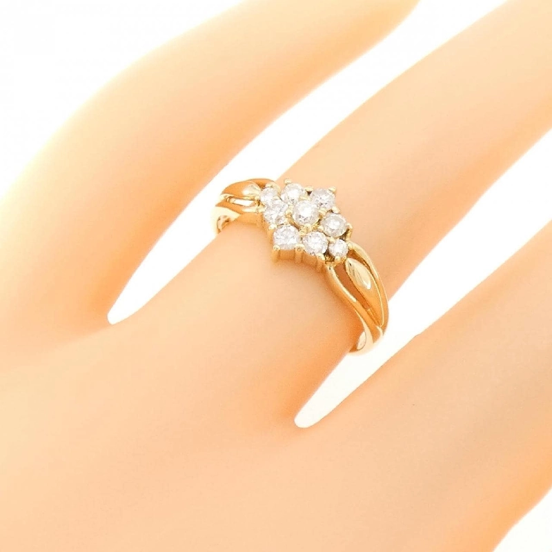 Nhẫn kim cương K18YG 0.32CT 672883