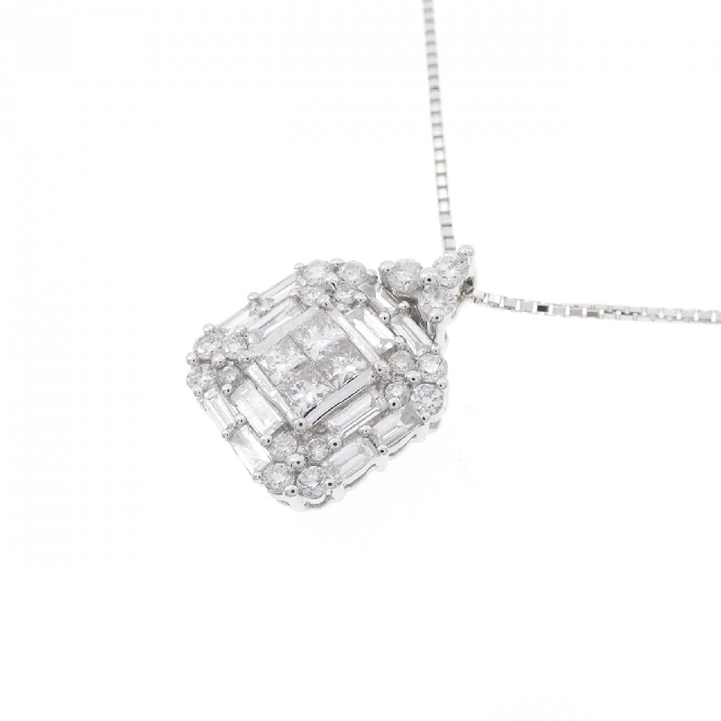 K18WG Dây chuyền kim cương 0.75CT - Hàng hiệu Chính hãng 863536