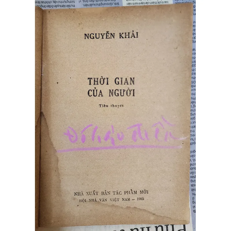 THỜI GIAN CỦA NGƯỜI, tiểu thuyết của Nguyễn Khải 703966