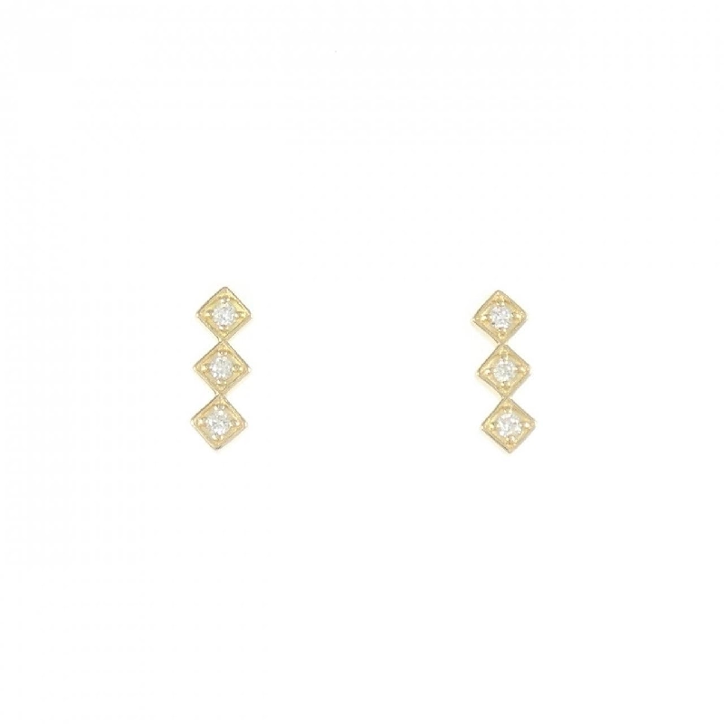 K18YG Bông tai kim cương 0.06CT - Hàng hiệu Chính hãng 866151