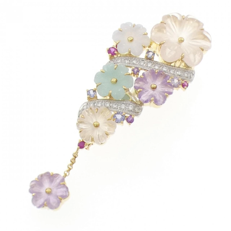 Yamasaki Yumiko Brooch Đá Màu - Hàng hiệu Chính hãng 844361