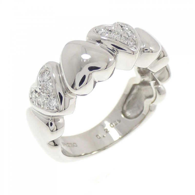 Nhẫn kim cương hình trái tim Mikimoto 0.20CT - Hàng hiệu chính hãng 834793