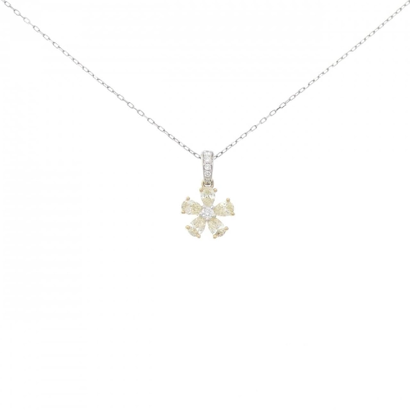 K18YG/K18WG/PT Hoa Kim Cương Dây Chuyền 0.48CT - Hàng hiệu Chính hãng 862785