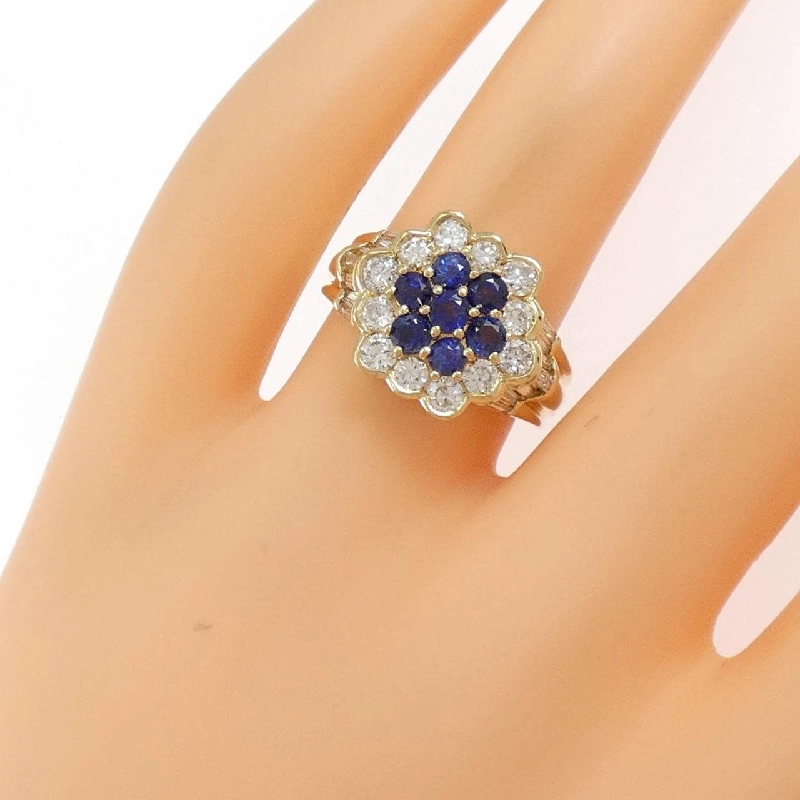 Nhẫn Sapphire K18YG 0.96CT 671131