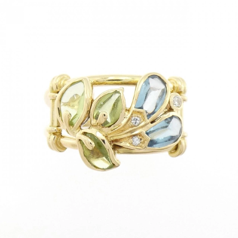 Nhẫn đá màu K18YG - Hàng hiệu Authentic 850359