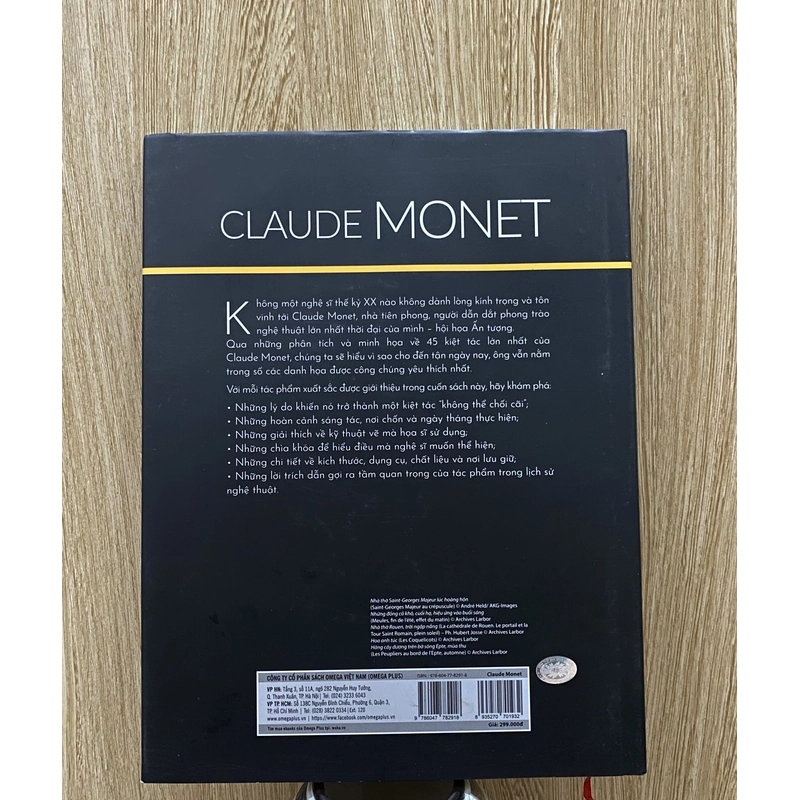 CLAUDE MONET* SÁCH TRANH ĐẸP *TG: GERARD DENIZEAU * TẶNG BẠN QUÀ 0Đ FREESHIP THÁNG 5+6 316993