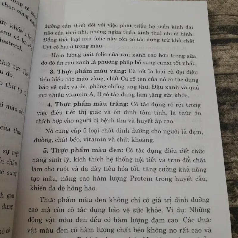 Thực phẩm MÀU XANH. Giá trị dinh dưỡng.  Tg. Đặng Nguyên Minh 783633