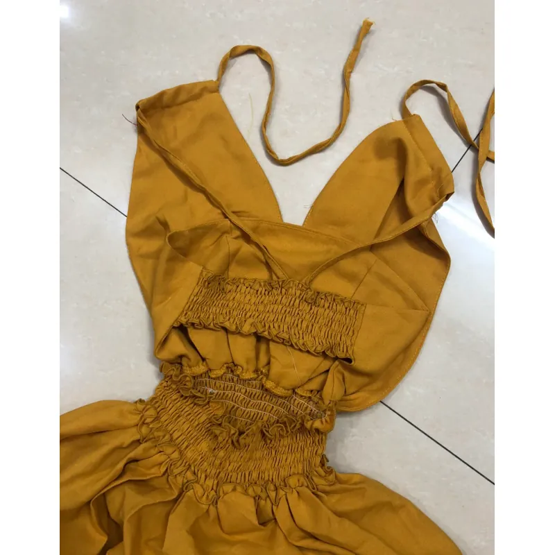 Maxi yếm chất lụa, k mút ngực , bo chun sau lưng, hàng mới cần thanh lý 968798