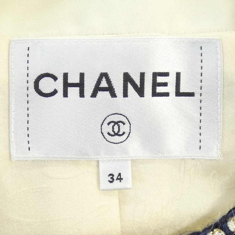 【Khuyến mãi】Áo khoác không cổ CHANEL 636871