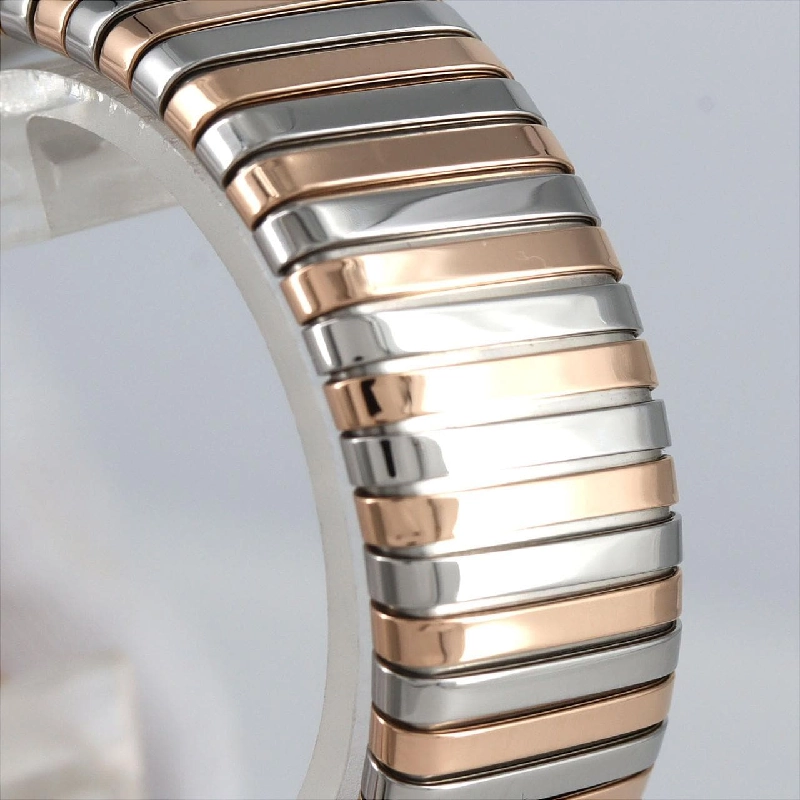 Bulgari Bulgari Bulgari Tubogas PG kết hợp 12P kích thước M BBLP262TSG/BBL262TWSPG/12 SSxPG Quartz - Hàng hiệu Chính hãng 880981