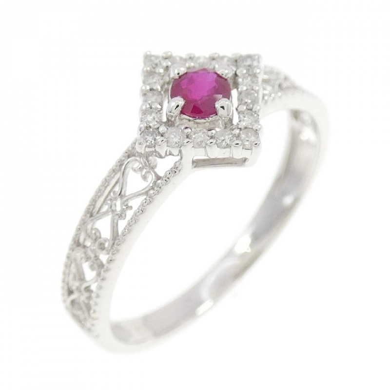 Nhẫn Ruby K10WG 666269