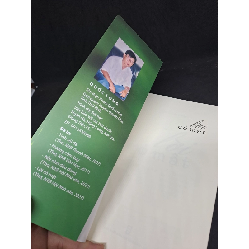 Lời Cỏ Mật - thơ Quốc Long mới 90% 2023 HCM.VL0708 911678