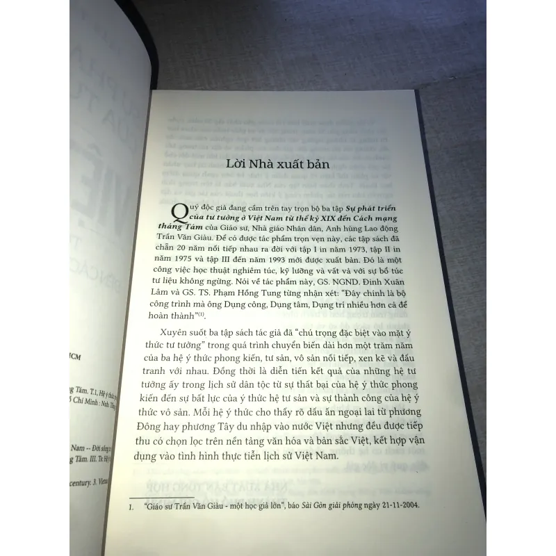 Sự phát triển của tư tưởng ở Việt Nam (bộ 3 tập)  782960