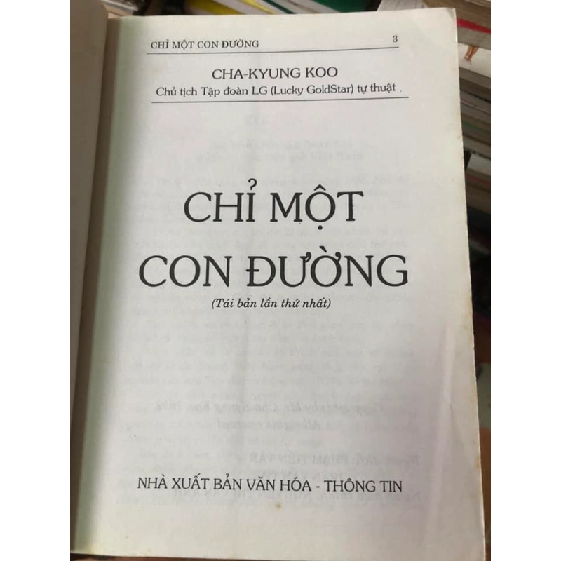 Sách Chỉ một con đường - Cha-Kyung Koo 306387