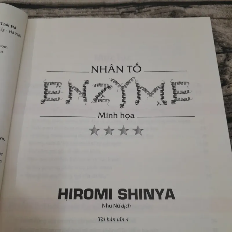 Nhân tố ENZYME. Tái bản lần 4. T giả Hiromi Shinya. Như Nữ dịch 746132