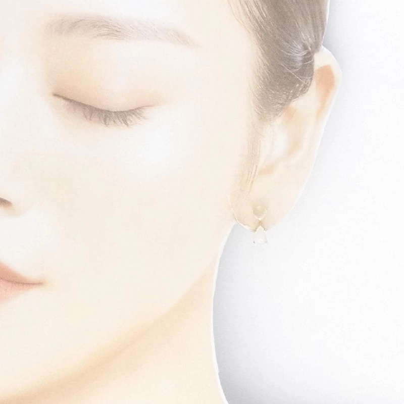 K18YG Đá mặt trăng Bông tai - Hàng hiệu Chính hãng 872451