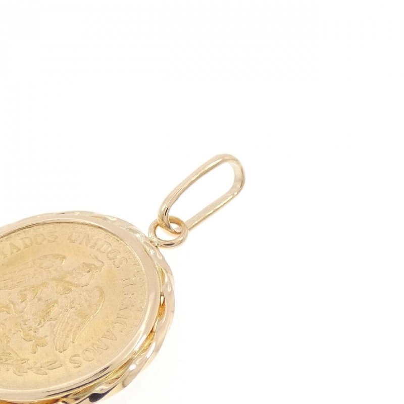 K18YG(枠) Đồng xu Mặt dây chuyền - Hàng hiệu Authentic 862961