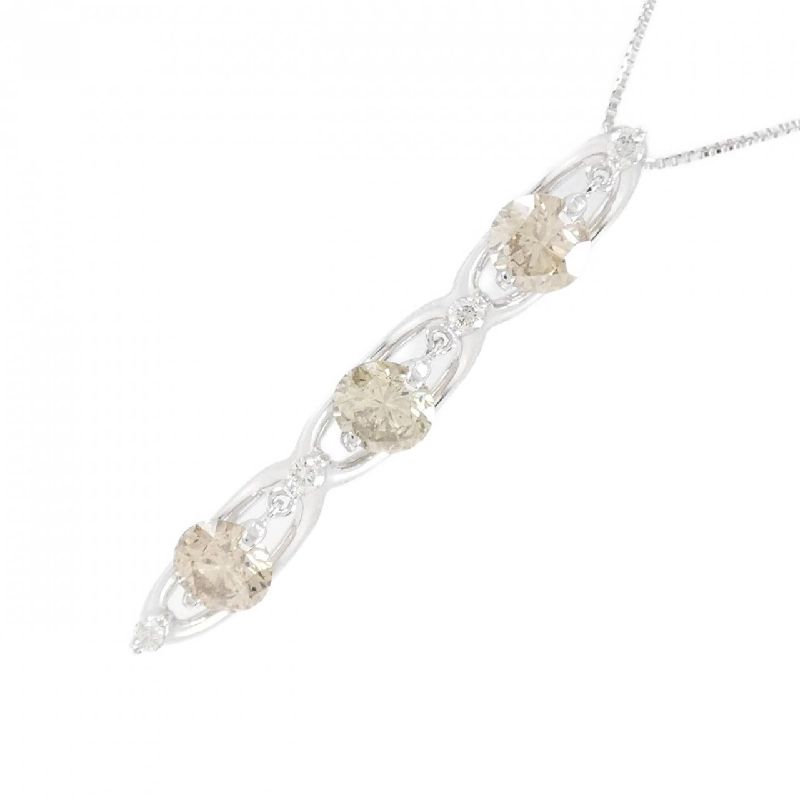 K18WG Dây chuyền kim cương 1.52CT - Hàng hiệu Chính hãng 866509