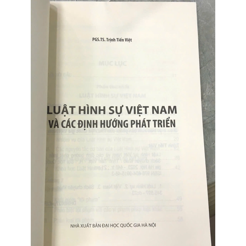 LUẬT HÌNH SỰ VIỆT NAM VÀ CÁC ĐỊNH HƯỚNG PHÁT TRIỂN - Trịnh Tiến Việt 477920
