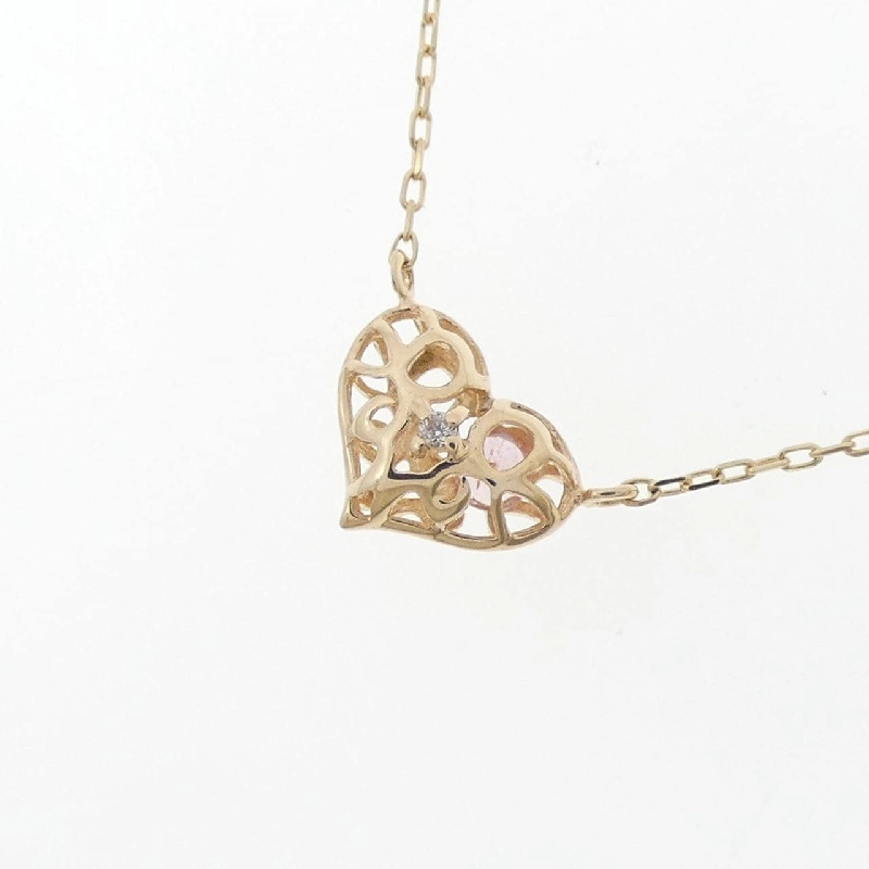 K10YG Heart Tourmaline Necklace - Hàng hiệu Authentic 863572