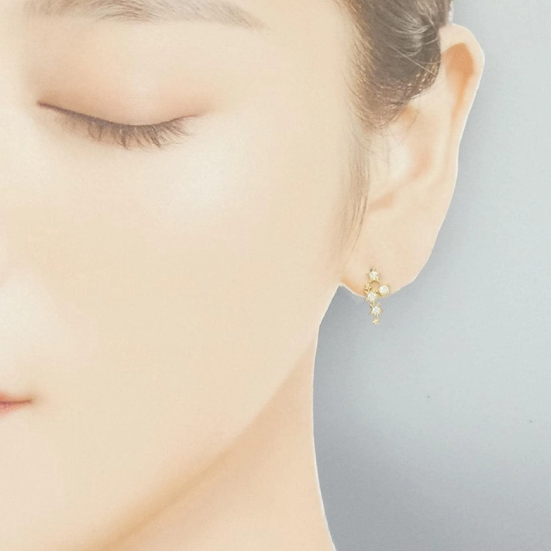 K18YG Ngôi sao Kim cương Bông tai 0.20CT - Hàng hiệu Chính hãng 871149