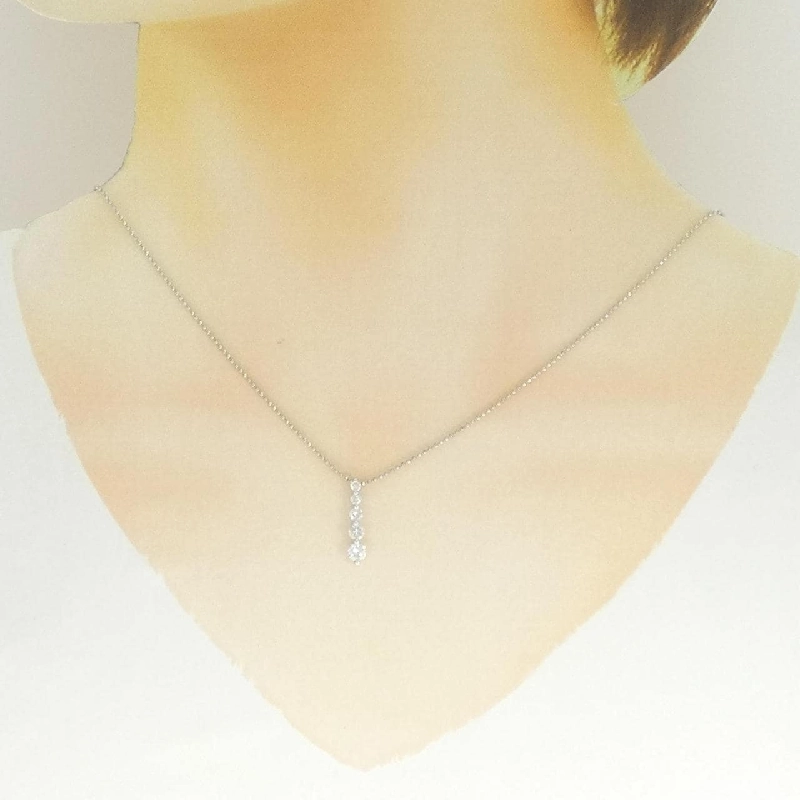 Dây chuyền kim cương PT900/PT850 0.206CT - Hàng hiệu Authentic 858390